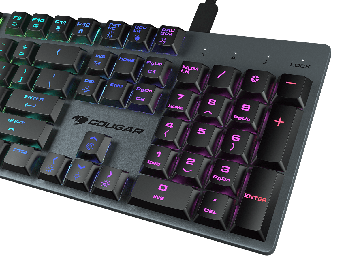 Cougar LUXLIM Red Low Profile Optical-Mechanical Red Switch Keyboard