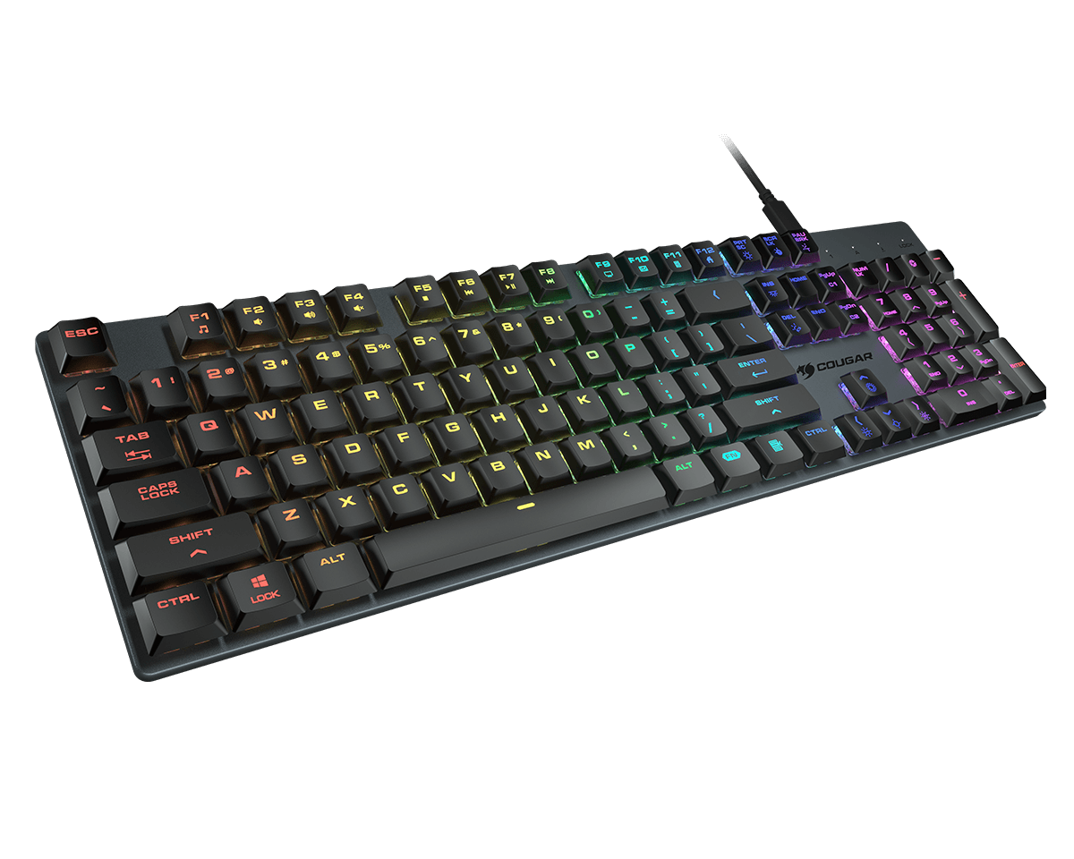 Cougar LUXLIM Red Low Profile Optical-Mechanical Red Switch Keyboard