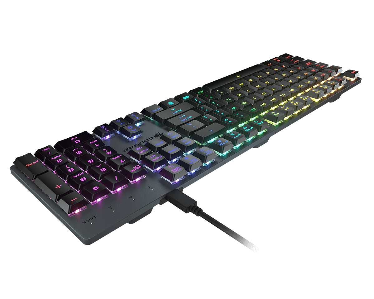 Cougar LUXLIM Red Low Profile Optical-Mechanical Red Switch Keyboard